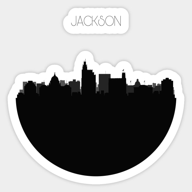 Jackson Skyline Sticker by inspirowl